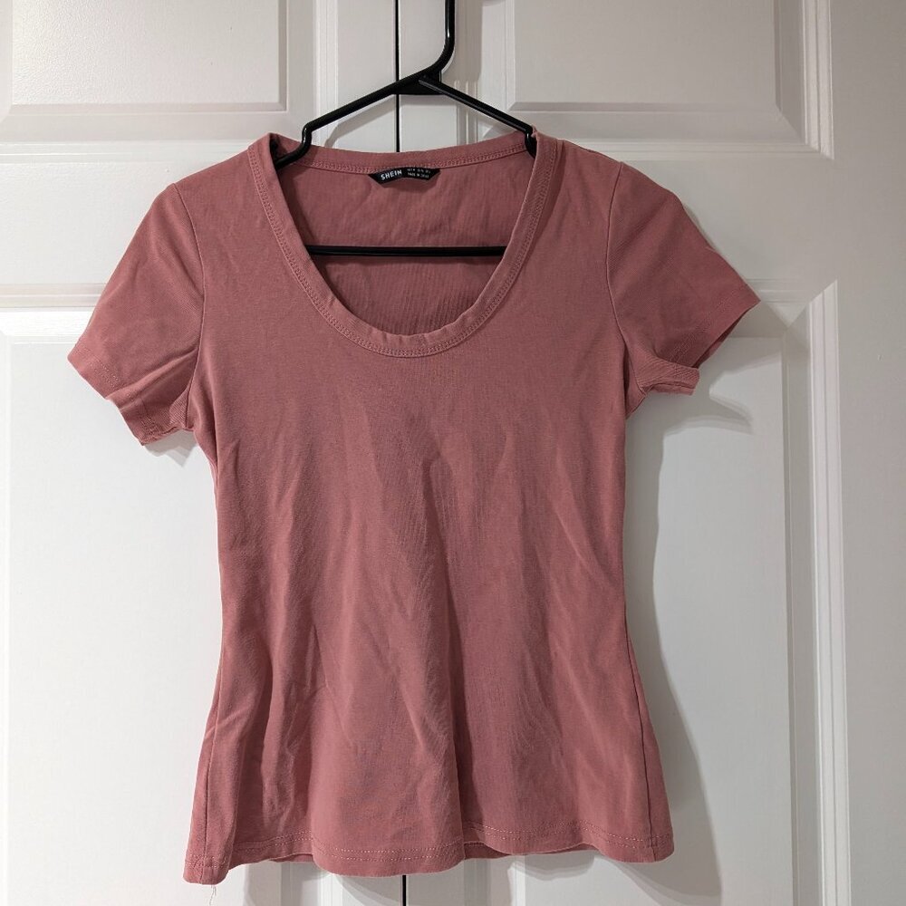 Shein Pink T-Shirt Size M
